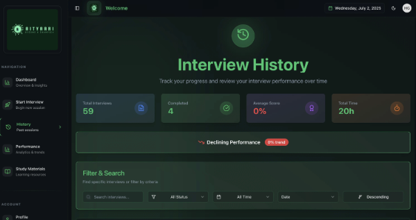 Interview History Light