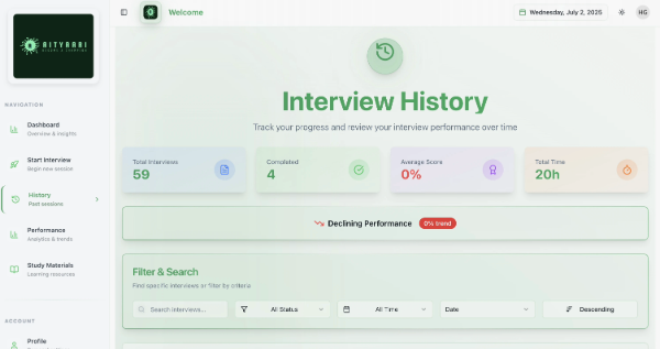 Interview History dark